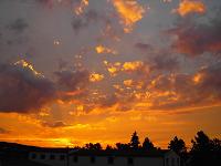 Sonnenuntergang in Bad Nauheim am 27.06.04