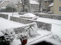 Schnee in Duisburg am 08.02.07