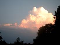 Quellwolke bei Cuxhaven am 09.06.07