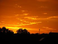Sonnenuntergang in Marienberg am 20.07.07