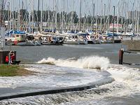 Leichte Sturmflut in Cuxhaven am 31.07.07