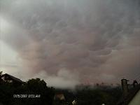 Mammatuswolken in Unterreichenbach am 23.08.07