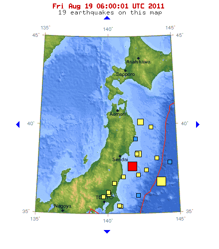 Erdbebenkarte