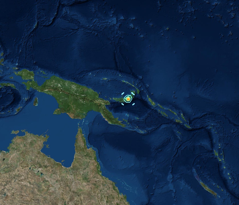 Schweres Erdbeben in Neuguinea