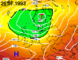 Wetterlage 26.07.1993