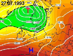 Wetterlage 27.07.1993